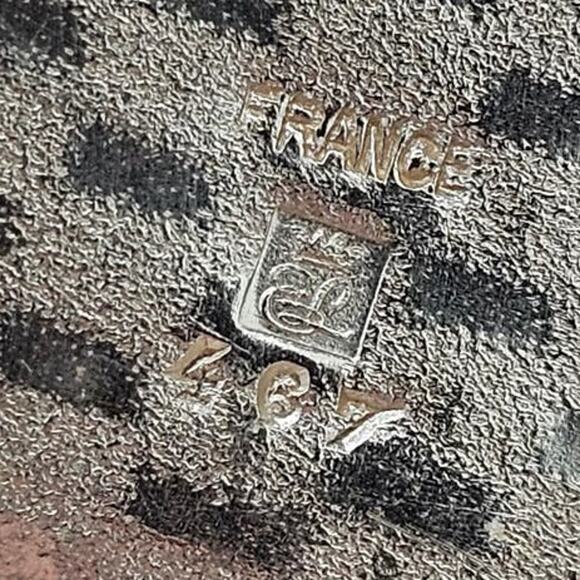 Vintage French Silver Woven Basket Bottle Holder from the Early 20th Century - Picture 5 of 7